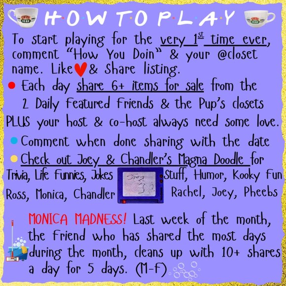 FRIENDS HAVE MOVED TO LISTING #2💜Search FRIENDS or Sort HIGH LOW to Help Find💜 - Picture 4 of 16